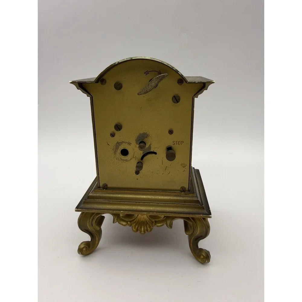 Vintage Swiss Alarm Clock Music Box 